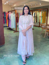Beige color chanderi salwar set - SLN48