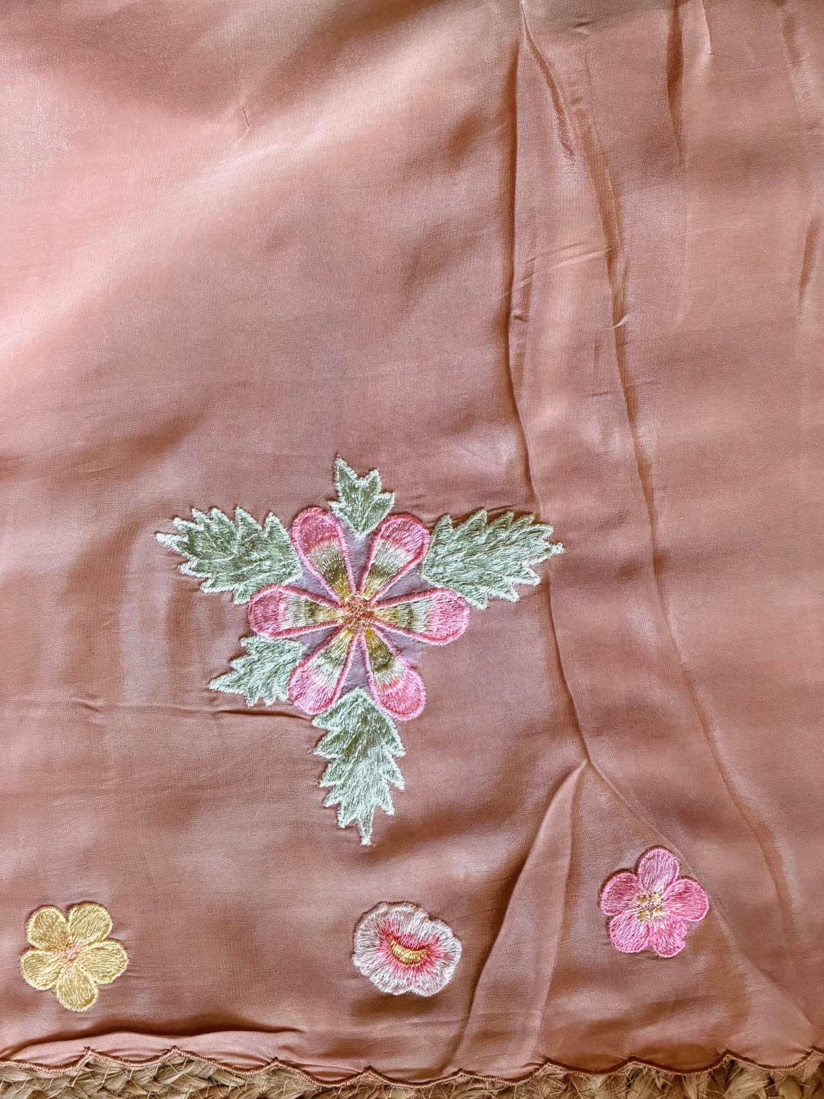 Earthy Peach Pure Organza sareesaree -PBR11A