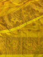 Yellow cotton silk saree- PL17