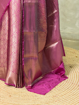 Wine Brocade banarasi saree -MPSB51A